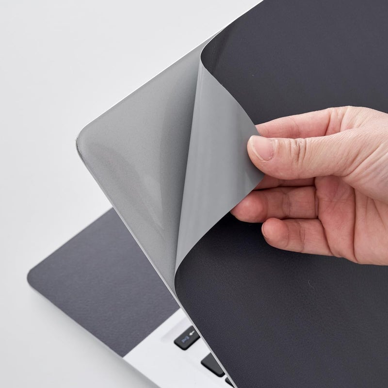 AORTDES Laptop Skin Sticker Decal 15-15.6 Inches, Universal Reusable Vinyl Sticker for 12.1 13 13.3 14 15.4 Inches Netbook/Notebook PC, Waterproof & Scratch-Resistant (Dark Gray) - Image 3